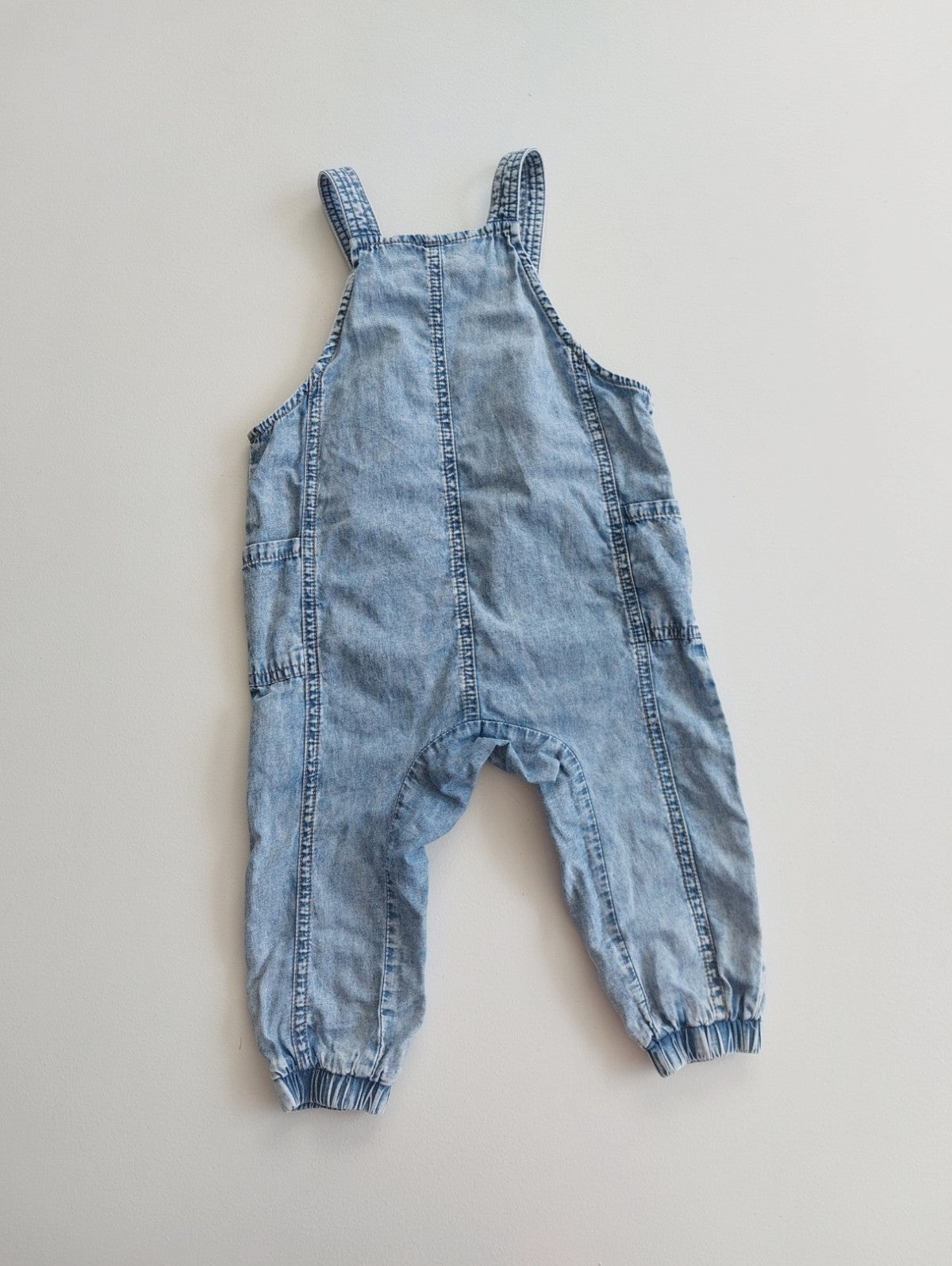Acid wash overalls 12-18 months
