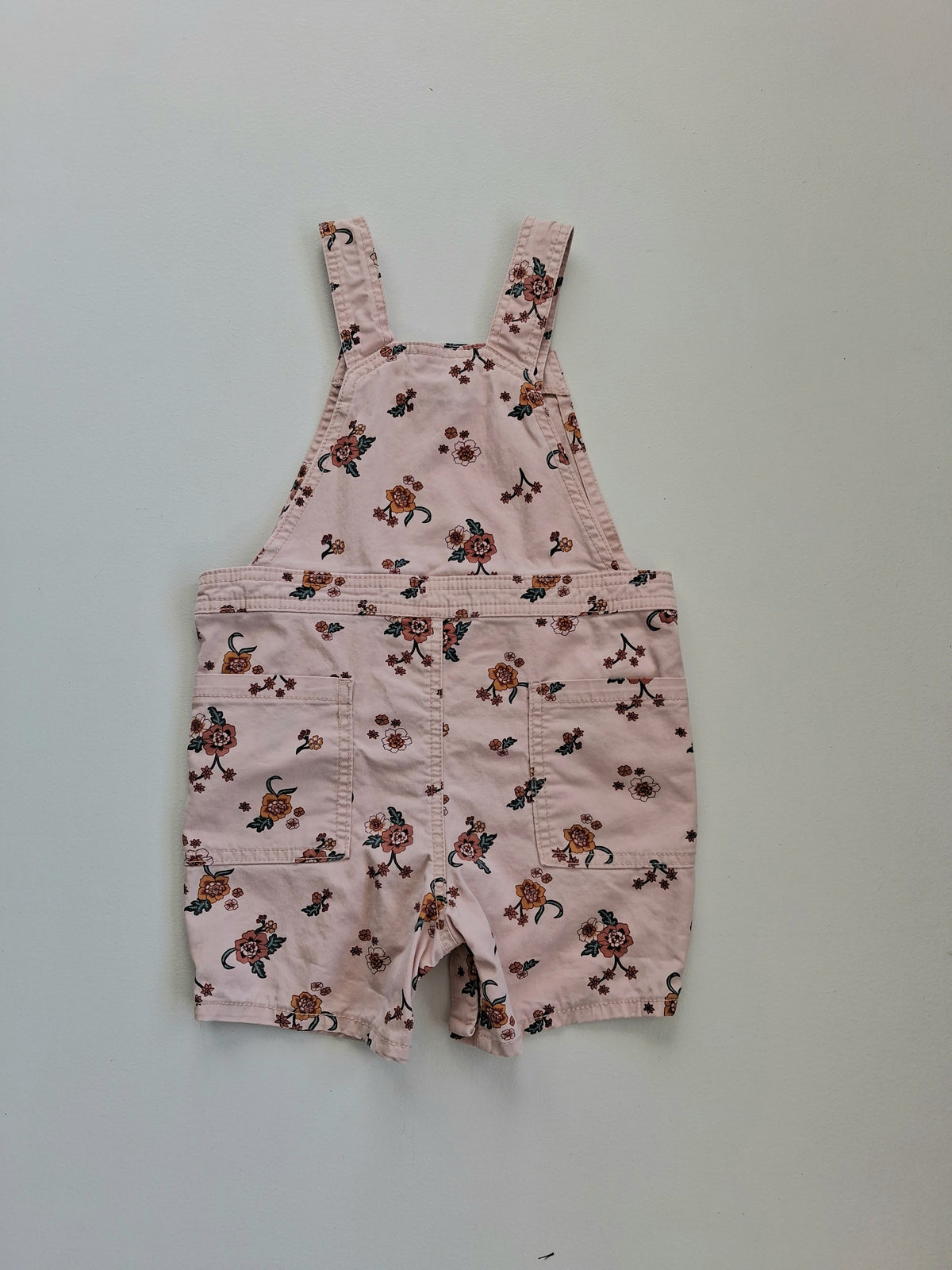 Floral shortalls size 2