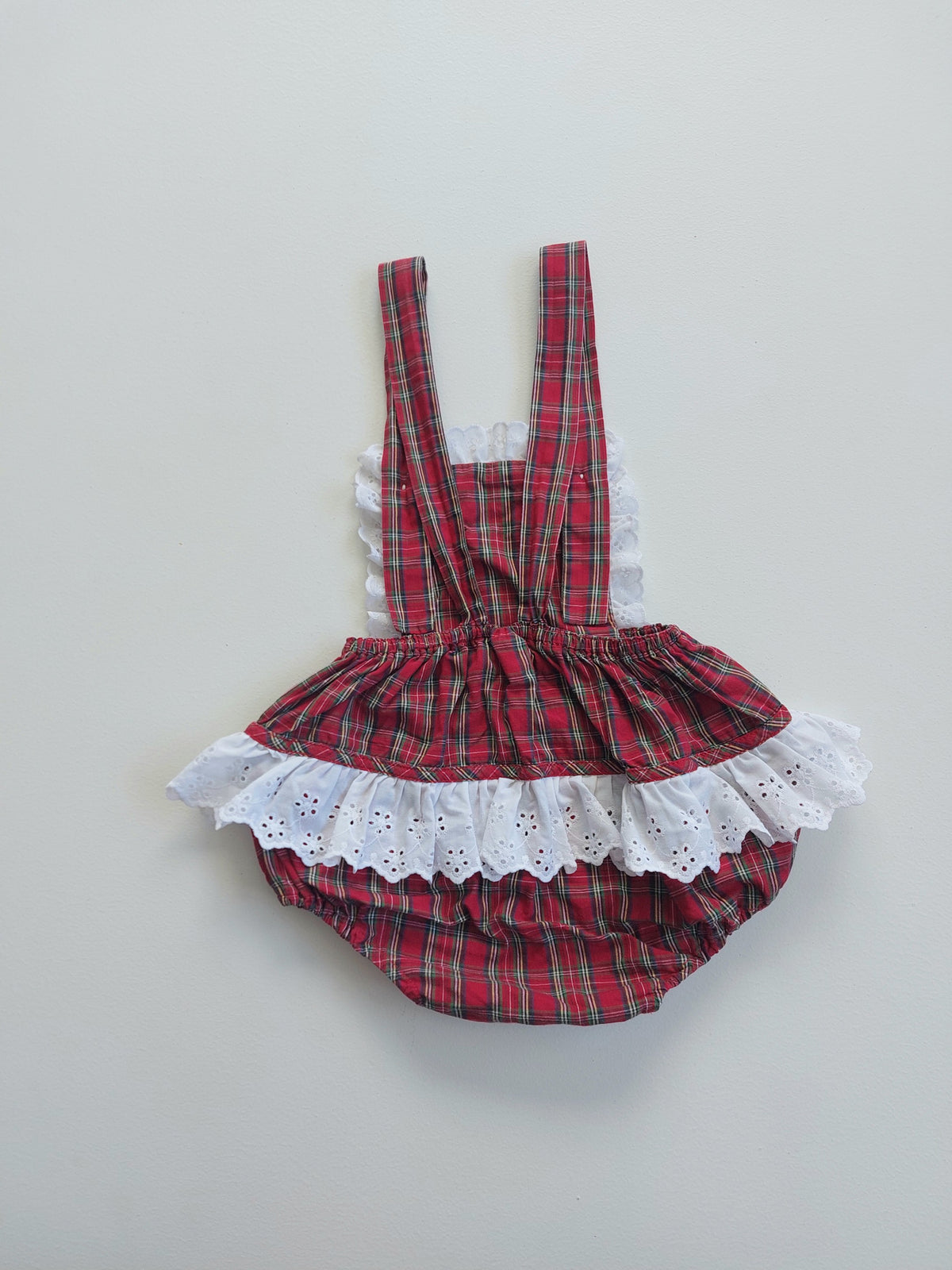Tartan romper size 2