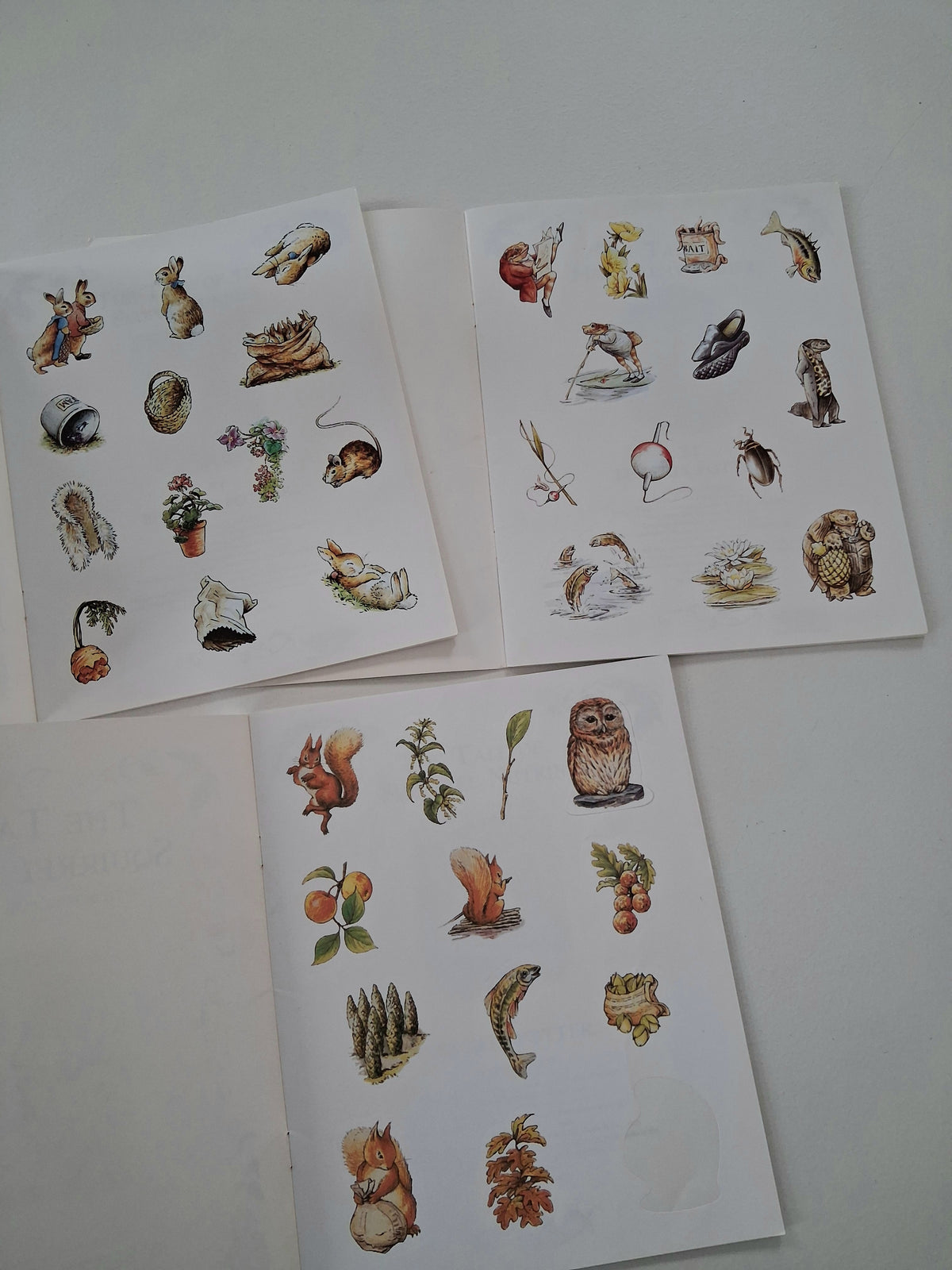 Beatrix Potter stories with stickers
