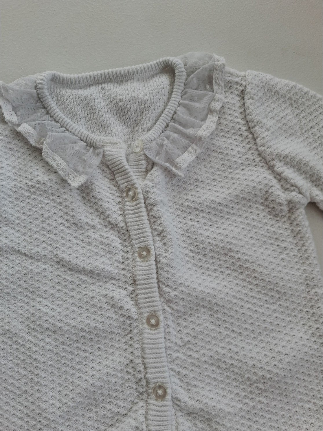 Lace collar cardigan 12-18 months
