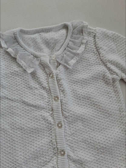 Lace collar cardigan 12-18 months