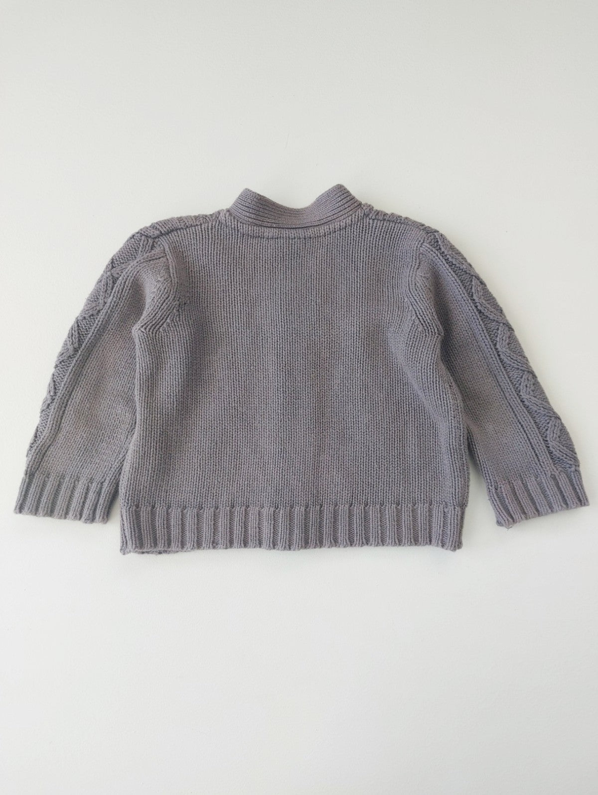 Cable knit Grandpa cardigan 6-18 months