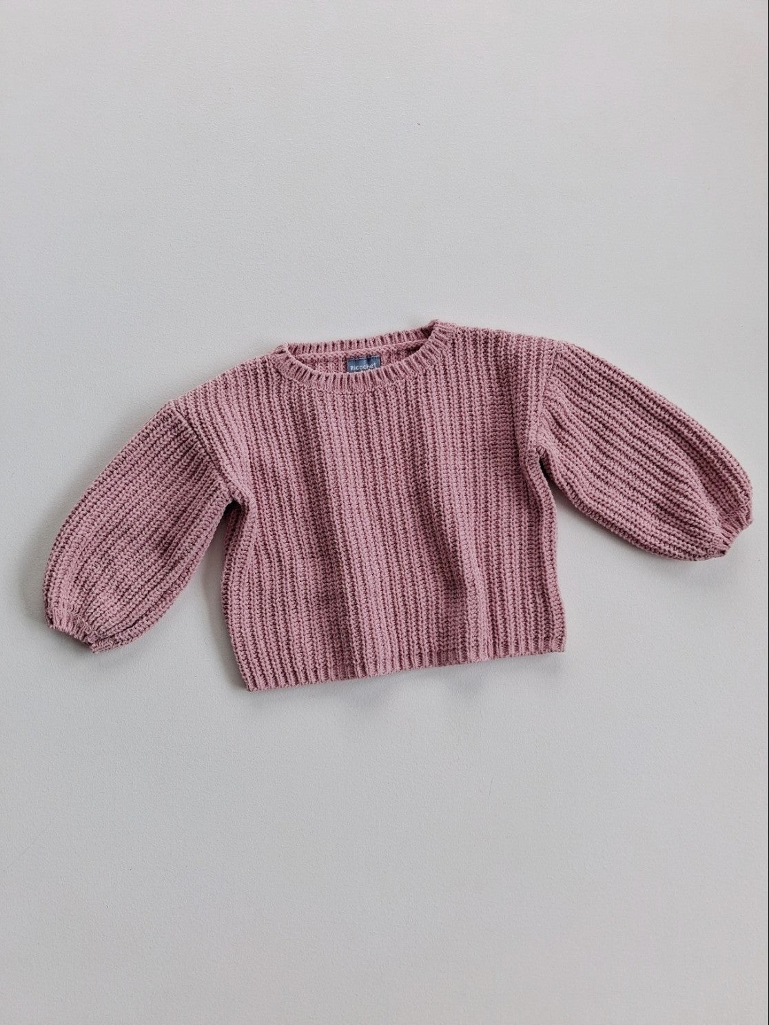 Dusky pink chunky knit 12-18 months