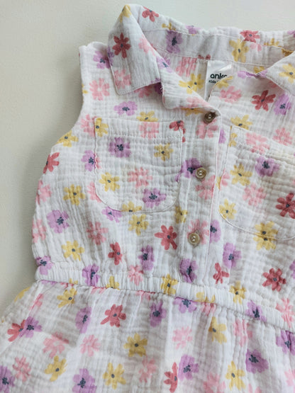 Floral muslin dress size 6