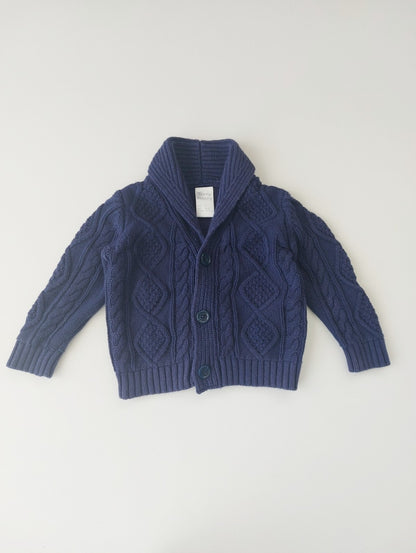 Cable knit cardigan 6-12 months