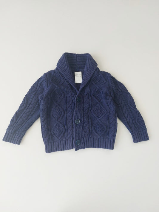 Cable knit cardigan 6-12 months