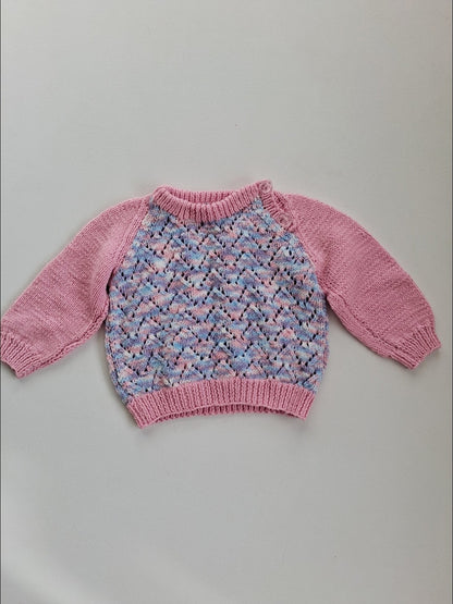 Hand knit jersey 12-18 months