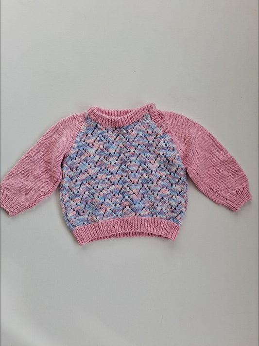 Hand knit jersey 12-18 months