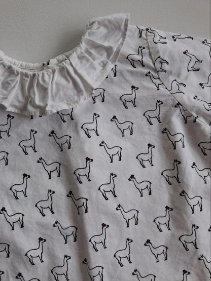 Llama blouse size 2-3