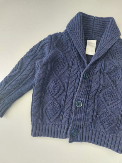 Cable knit cardigan 6-12 months