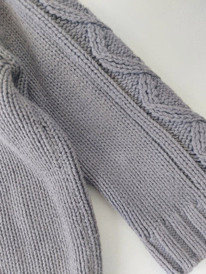 Cable knit Grandpa cardigan 6-18 months