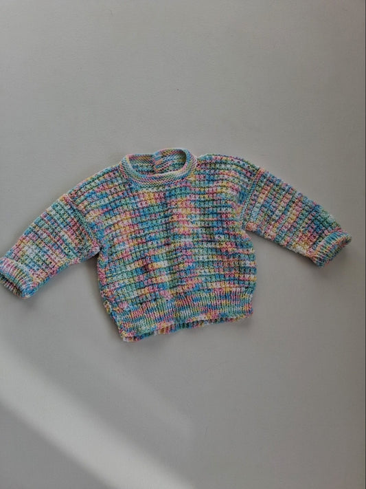 Pastel rainbow knit 12-18 months
