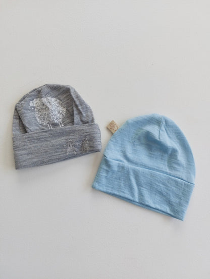 Merino beanies Newborn x2
