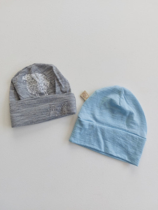 Merino beanies Newborn x2