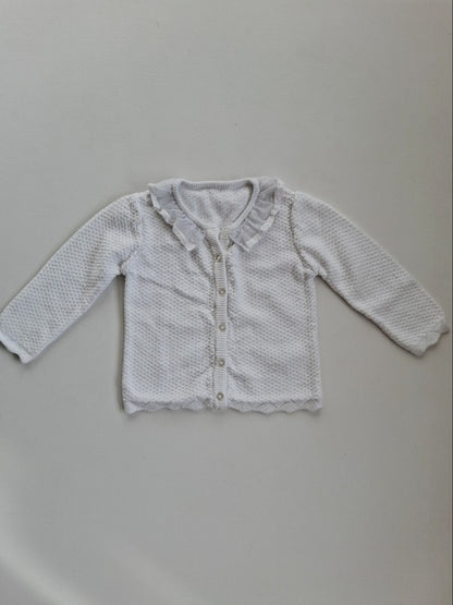 Lace collar cardigan 12-18 months