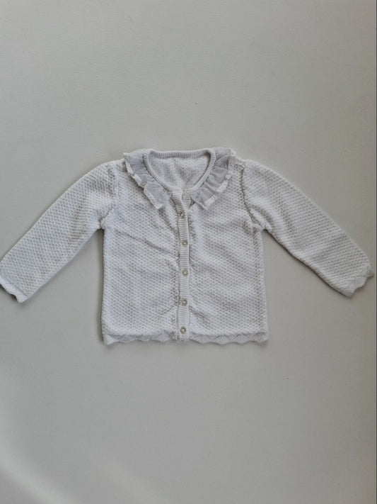 Lace collar cardigan 12-18 months