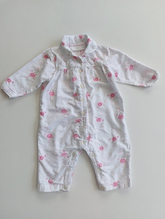 Floral onesie 6-12 months