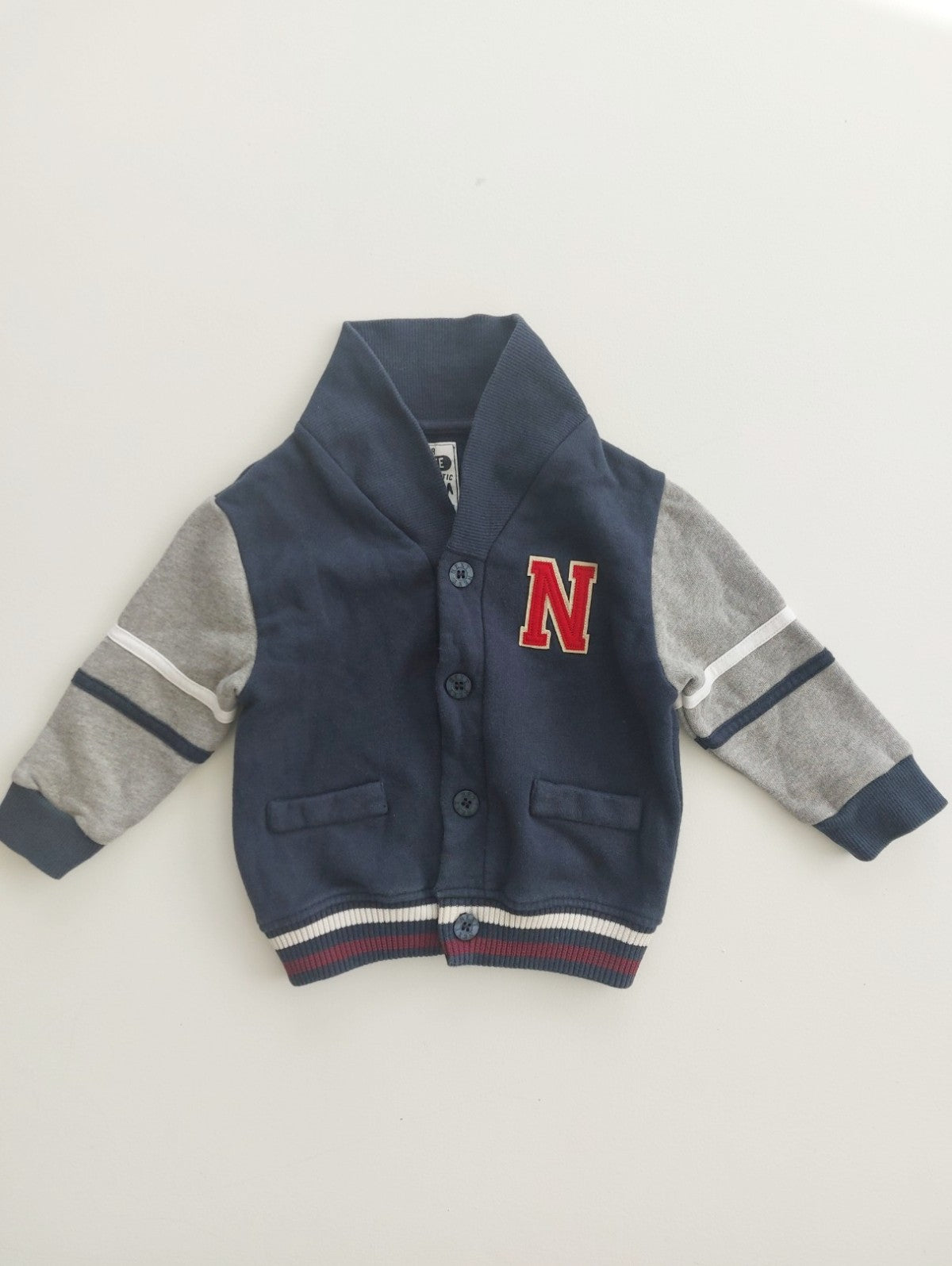 Button up "N" cardigan 9-12 months