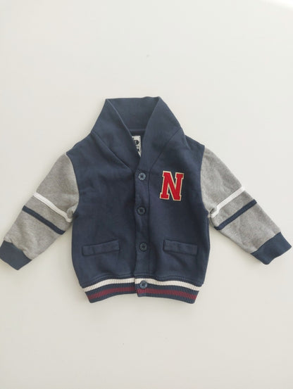 Button up "N" cardigan 9-12 months