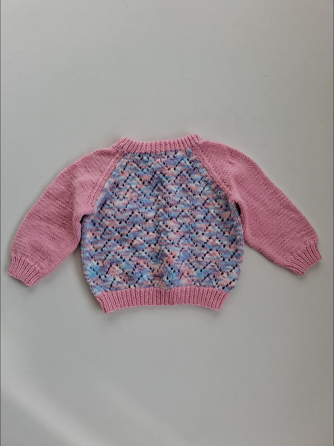 Hand knit jersey 12-18 months