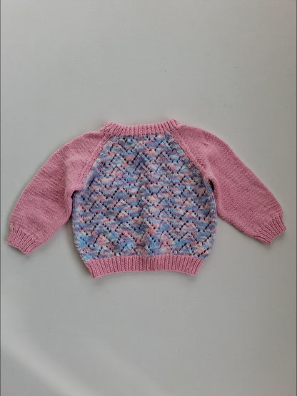 Hand knit jersey 12-18 months