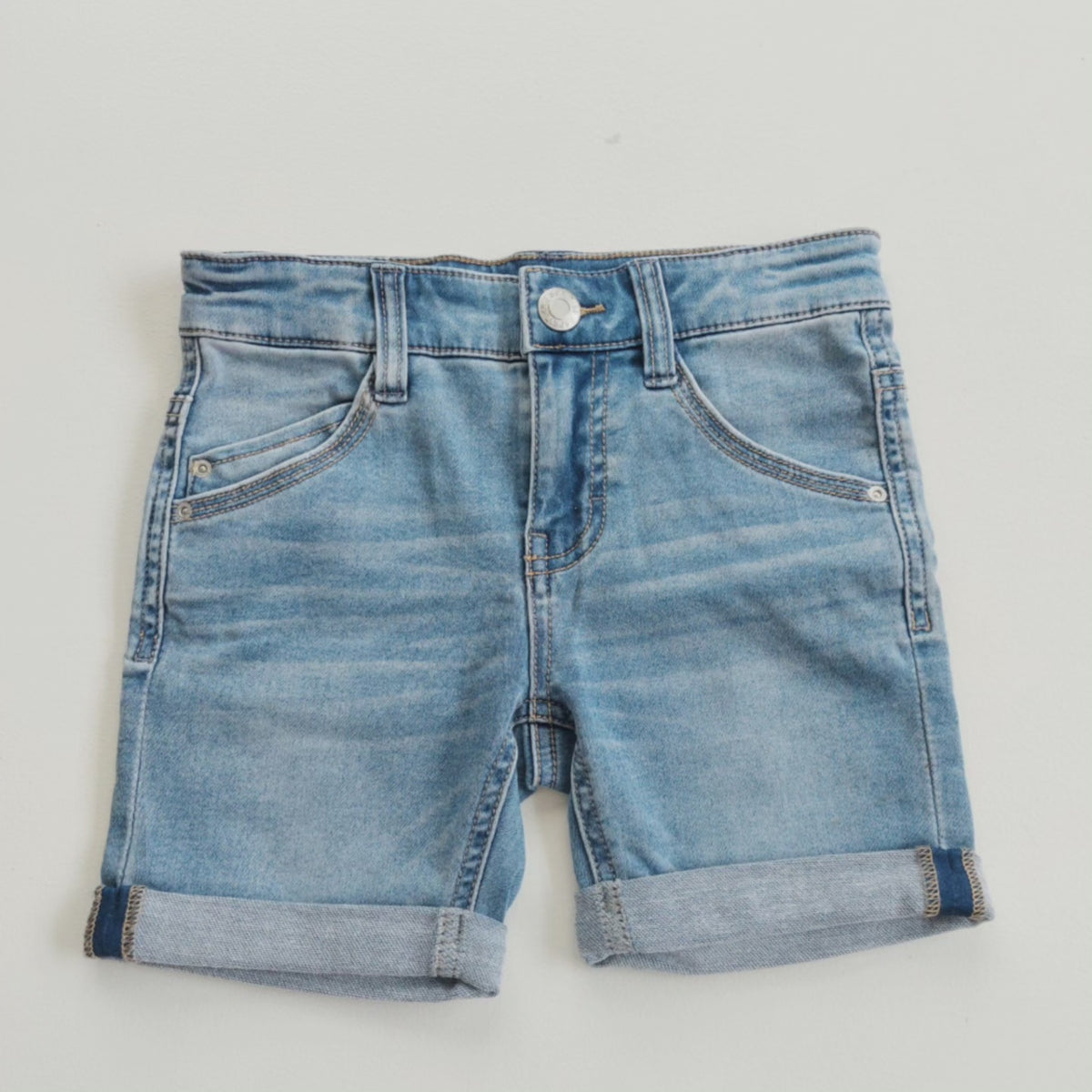 Stretch denim shorts size 6