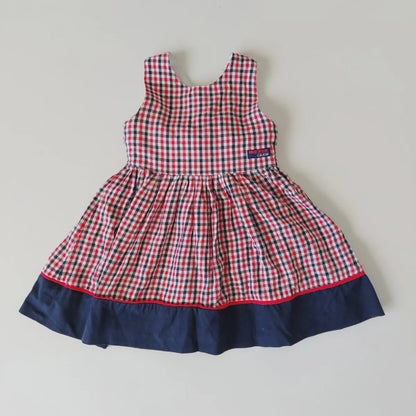 Check dress 12-18 months