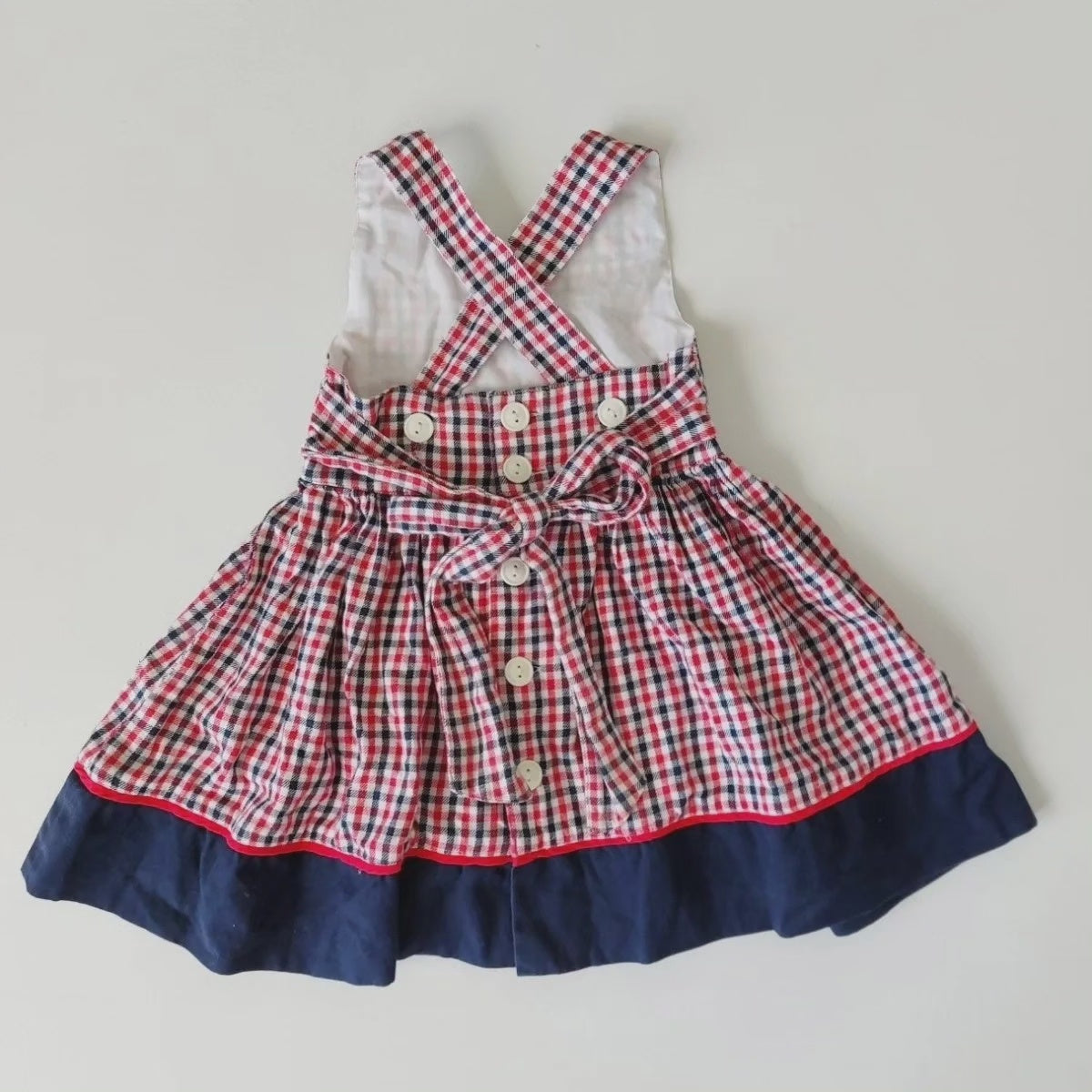 Check dress 12-18 months