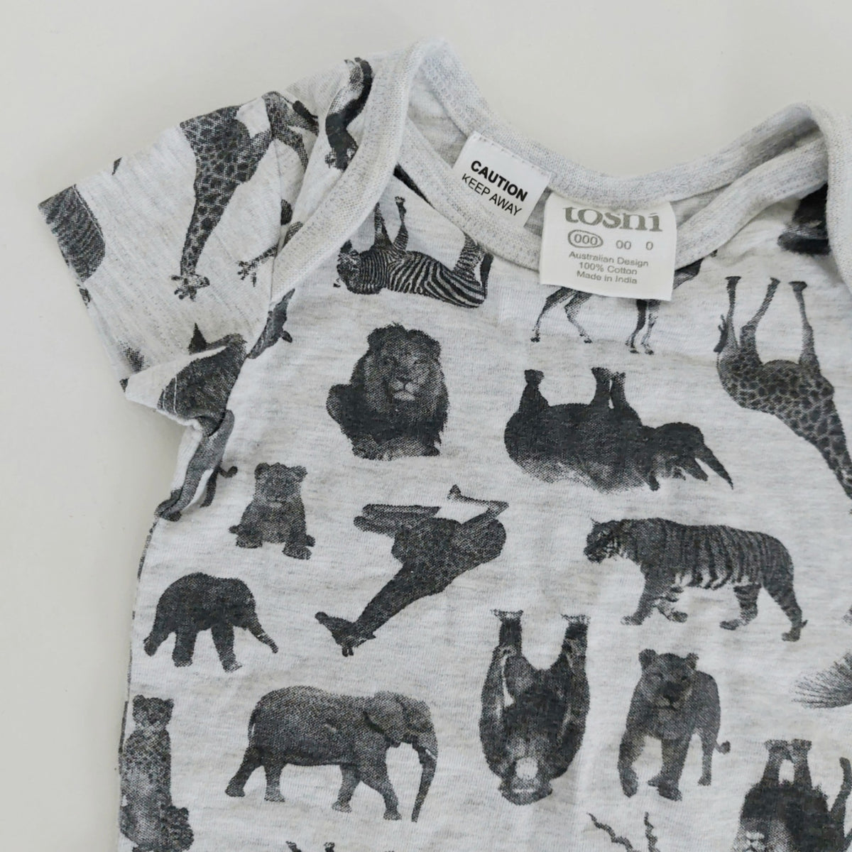 Toshi animals bodysuit 0-3 months