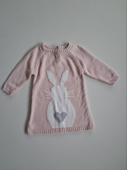 Knit bunny jersey 3-6 months