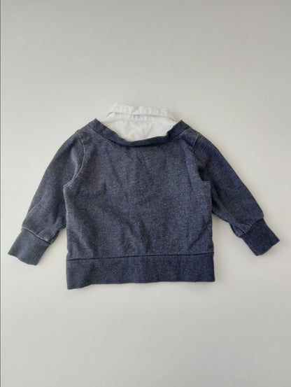 Grandpa jersey with collar 9-12 months