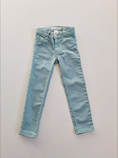 Mint green skinny jeans size 5-6