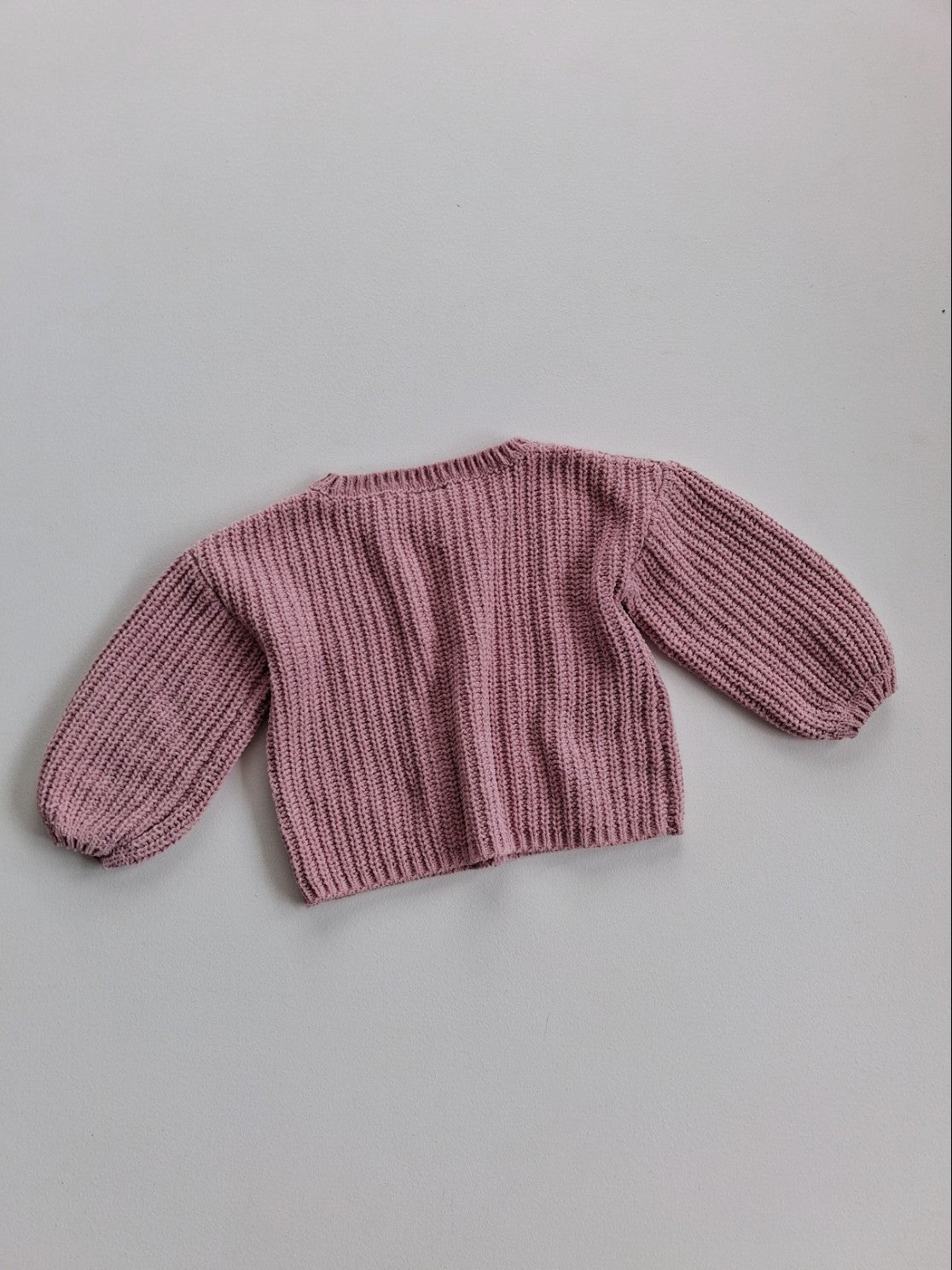 Dusky pink chunky knit 12-18 months