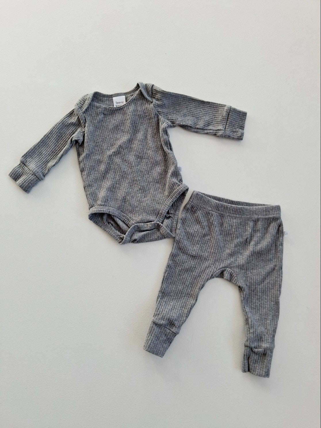 Teeny Weeny ribbed set 3-6 months