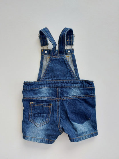 Denim shortalls 12-18 months