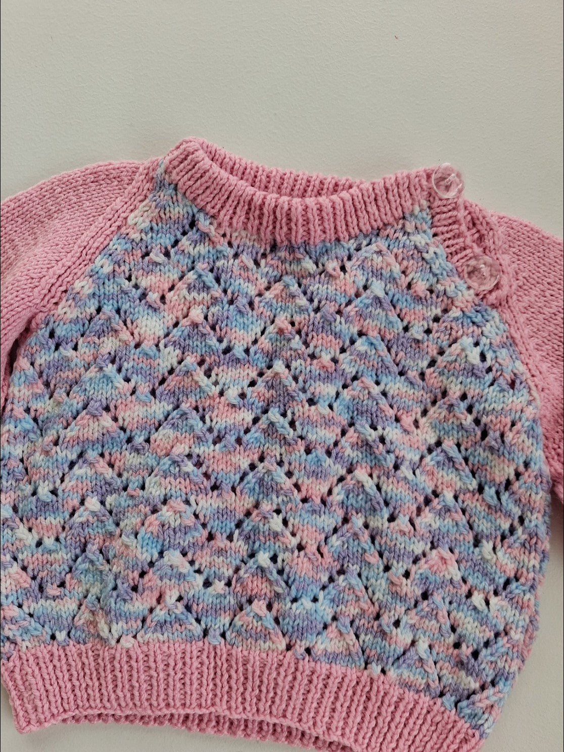 Hand knit jersey 12-18 months