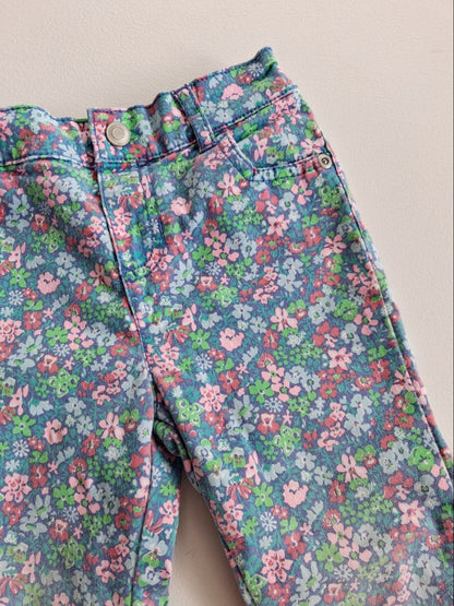Floral jeans size 2