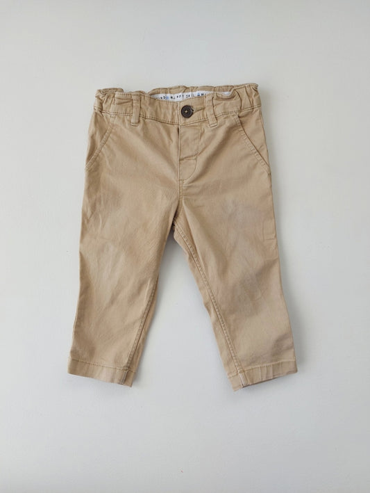 Beige chinos 6-12 months