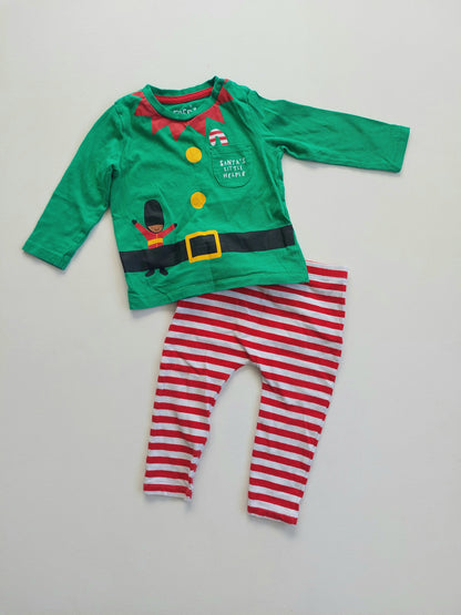 Christmas elf outfit 9-12 months