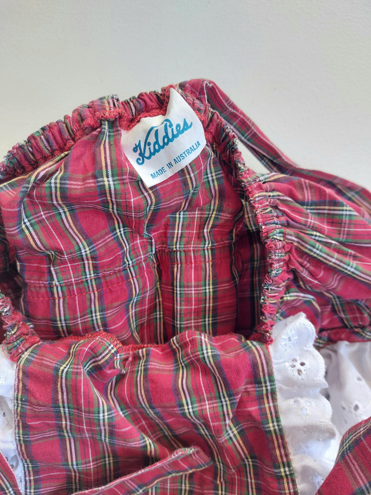 Tartan romper size 2