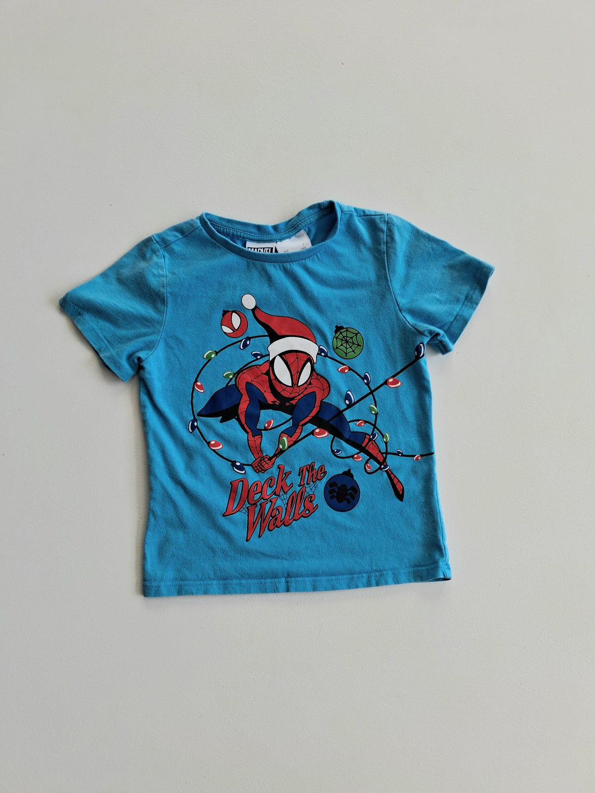 Spiderman Christmas tee size 4