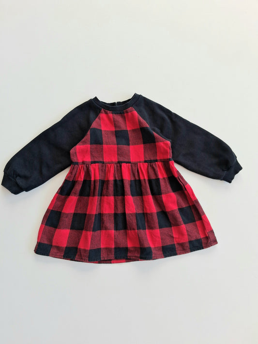Red and black dress 12-18 months