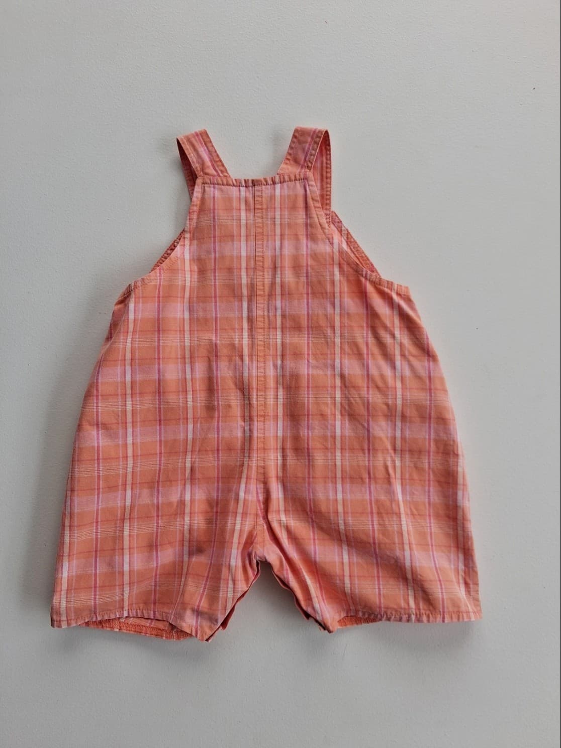 Peach shortalls 6-12 months