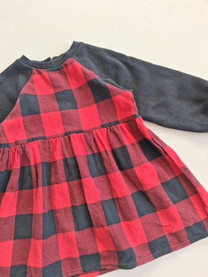 Red and black dress 12-18 months