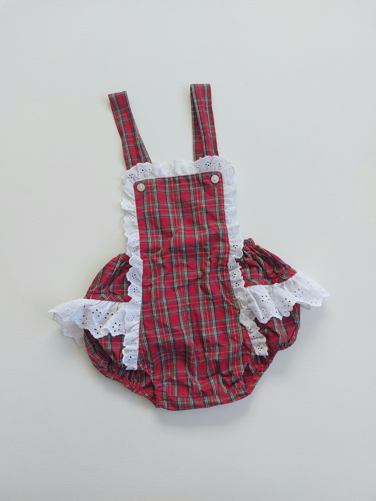 Tartan romper size 2