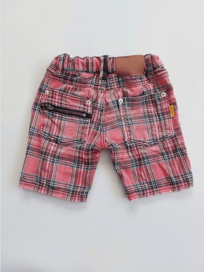 Rock Your Kid tartan shorts
